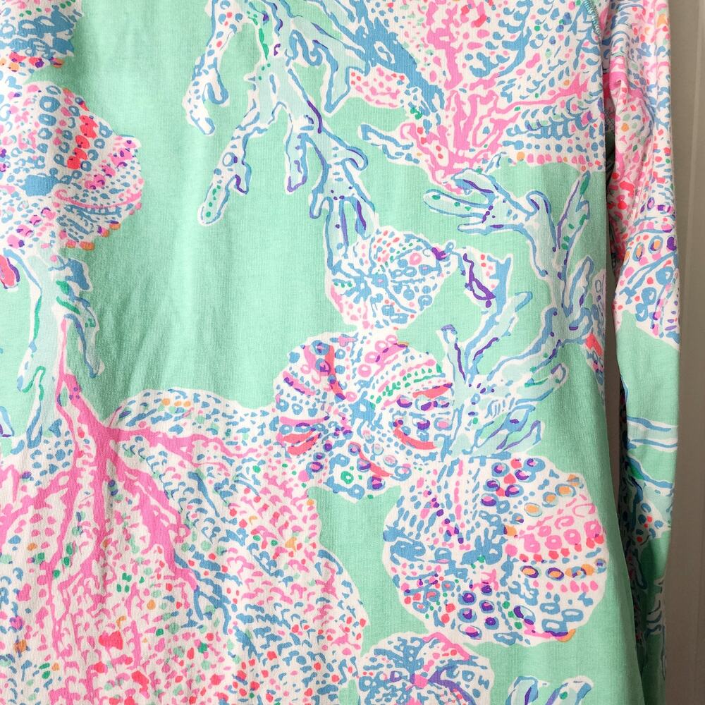 Lilly Pulitzer Multicolor Jellyfish Half Zip Pullover Sweatshirt S - Picture 6 of 9